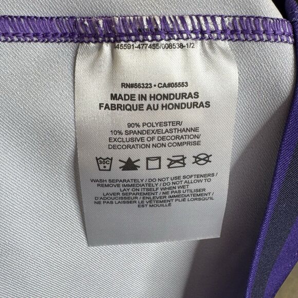 LSU Tigers Baseball Jersey Nike Dri-Fit Men’s Large Purple Yellow SEC NCAA - Picture 7 of 8